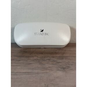Swarovski White‎ Sunglasses Case EUC
